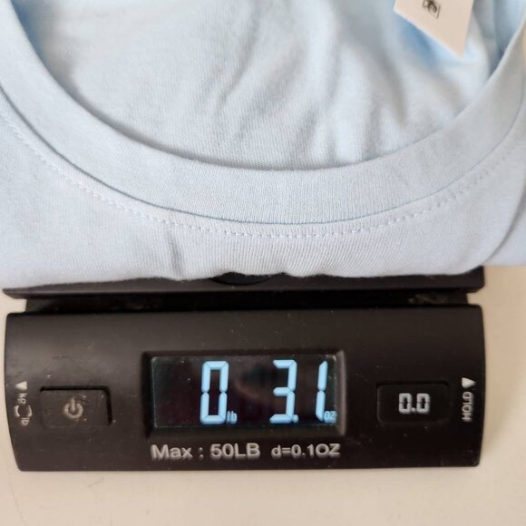 No Boundaries Scoop Neck Tee Size M Freshwater Blue - Picture 8 of 8